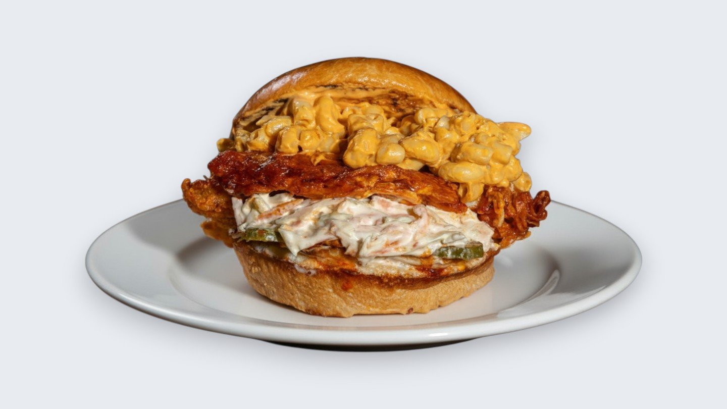 Texas Overload hot chicken burger